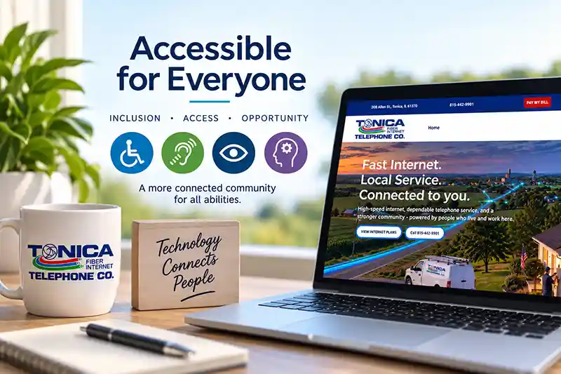 Tonica Telephone Co, website accessibility statement image